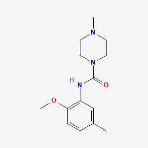 N-(2-methoxy-5-methylphenyl)-4-methylpiperazine-1-carboxamide