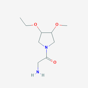 molecular formula C9H18N2O3 B1493124 2-Amino-1-(3-ethoxy-4-methoxypyrrolidin-1-yl)ethan-1-one CAS No. 2098001-63-7
