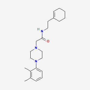 molecular formula C22H33N3O B14931249 N-[2-(cyclohex-1-en-1-yl)ethyl]-2-[4-(2,3-dimethylphenyl)piperazin-1-yl]acetamide 