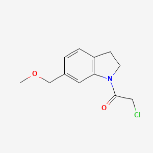 molecular formula C12H14ClNO2 B1493125 2-Chloro-1-(6-(methoxymethyl)indolin-1-yl)ethan-1-one CAS No. 2091684-90-9