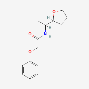 2-phenoxy-N-[1-(tetrahydrofuran-2-yl)ethyl]acetamide