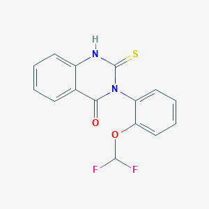 molecular formula C15H10F2N2O2S B14931256 3-[2-(difluoromethoxy)phenyl]-2-sulfanylquinazolin-4(3H)-one 