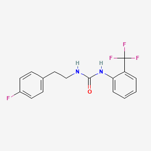 molecular formula C16H14F4N2O B14931258 1-[2-(4-Fluorophenyl)ethyl]-3-[2-(trifluoromethyl)phenyl]urea 