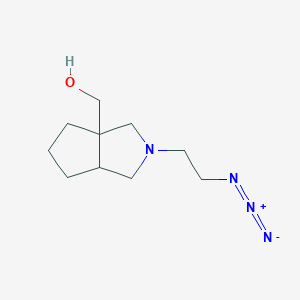 molecular formula C10H18N4O B1493127 (2-(2-azidoethyl)hexahydrocyclopenta[c]pyrrol-3a(1H)-yl)methanol CAS No. 2098048-93-0