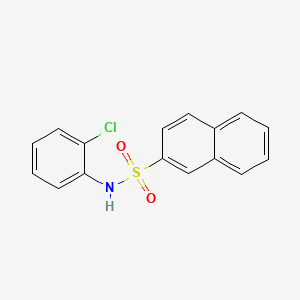 molecular formula C16H12ClNO2S B14931282 N-(2-chlorophenyl)naphthalene-2-sulfonamide 