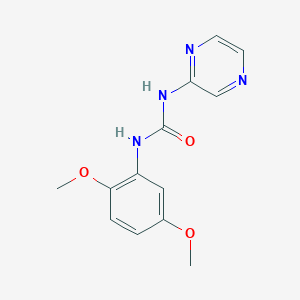 molecular formula C13H14N4O3 B14931288 1-(2,5-Dimethoxyphenyl)-3-pyrazin-2-ylurea 