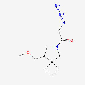 molecular formula C11H18N4O2 B1493130 2-Azido-1-(8-(methoxymethyl)-6-azaspiro[3.4]octan-6-yl)ethan-1-one CAS No. 2098109-78-3
