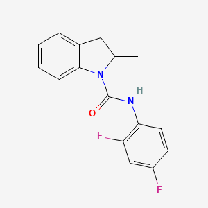 N-(2,4-difluorophenyl)-2-methyl-2,3-dihydro-1H-indole-1-carboxamide