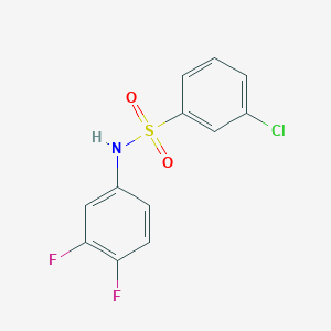 3-chloro-N-(3,4-difluorophenyl)benzenesulfonamide