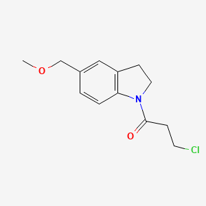 molecular formula C13H16ClNO2 B1493137 3-Chloro-1-(5-(methoxymethyl)indolin-1-yl)propan-1-one CAS No. 2098107-56-1