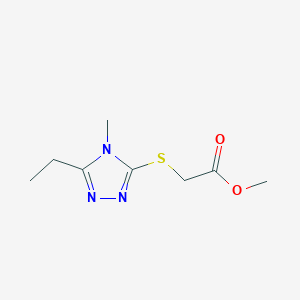 methyl [(5-ethyl-4-methyl-4H-1,2,4-triazol-3-yl)sulfanyl]acetate