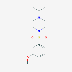 molecular formula C14H22N2O3S B14931408 1-[(3-Methoxyphenyl)sulfonyl]-4-(propan-2-yl)piperazine 