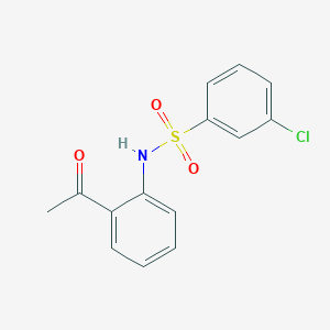 N-(2-acetylphenyl)-3-chlorobenzenesulfonamide