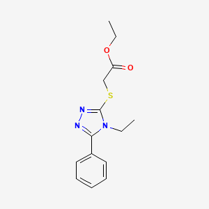 ethyl [(4-ethyl-5-phenyl-4H-1,2,4-triazol-3-yl)sulfanyl]acetate