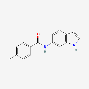 molecular formula C16H14N2O B14931436 N-(1H-indol-6-yl)-4-methylbenzamide 