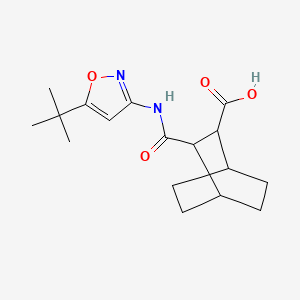 3-[(5-Tert-butyl-1,2-oxazol-3-yl)carbamoyl]bicyclo[2.2.2]octane-2-carboxylic acid