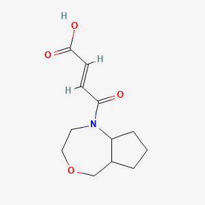 molecular formula C12H17NO4 B1493151 (E)-4-(octahydro-1H-cyclopenta[e][1,4]oxazepin-1-yl)-4-oxobut-2-enoic acid CAS No. 2098157-24-3