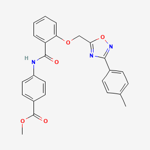 Methyl 4-{[(2-{[3-(4-methylphenyl)-1,2,4-oxadiazol-5-yl]methoxy}phenyl)carbonyl]amino}benzoate