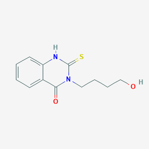 molecular formula C12H14N2O2S B14931528 4(1H)-Quinazolinone, 2,3-dihydro-3-(4-hydroxybutyl)-2-thioxo- CAS No. 138892-94-1