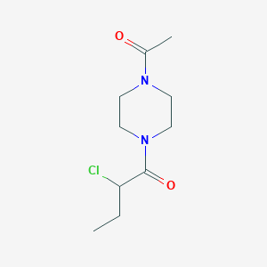 molecular formula C10H17ClN2O2 B1493153 1-(4-乙酰哌嗪-1-基)-2-氯丁烷-1-酮 CAS No. 2092630-03-8