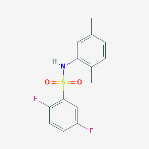 molecular formula C14H13F2NO2S B14931538 N-(2,5-dimethylphenyl)-2,5-difluorobenzenesulfonamide 