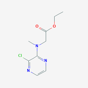 molecular formula C9H12ClN3O2 B1493155 ethyl N-(3-chloropyrazin-2-yl)-N-methylglycinate CAS No. 2097958-33-1