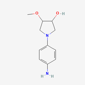 1-(4-Aminophenyl)-4-methoxypyrrolidin-3-ol
