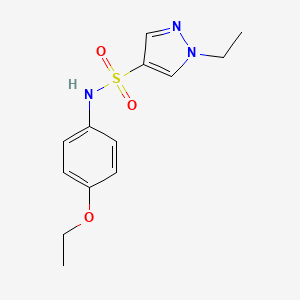 molecular formula C13H17N3O3S B14931592 N-(4-ethoxyphenyl)-1-ethyl-1H-pyrazole-4-sulfonamide 