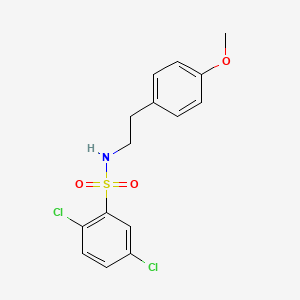 molecular formula C15H15Cl2NO3S B14931614 2,5-dichloro-N-[2-(4-methoxyphenyl)ethyl]benzenesulfonamide 