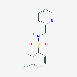 molecular formula C13H13ClN2O2S B14931627 3-chloro-2-methyl-N-(pyridin-2-ylmethyl)benzenesulfonamide 