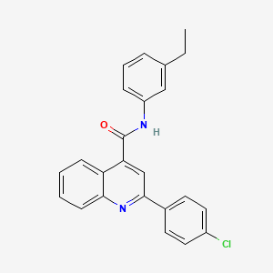 2-(4-chlorophenyl)-N-(3-ethylphenyl)quinoline-4-carboxamide