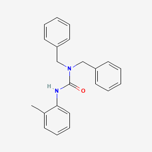 molecular formula C22H22N2O B14931656 1,1-Dibenzyl-3-(2-methylphenyl)urea CAS No. 86764-28-5