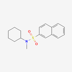 molecular formula C17H21NO2S B14931668 N-cyclohexyl-N-methylnaphthalene-2-sulfonamide 