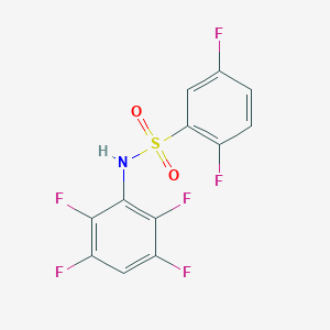 molecular formula C12H5F6NO2S B14931690 2,5-difluoro-N-(2,3,5,6-tetrafluorophenyl)benzenesulfonamide 