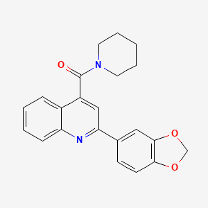 [2-(1,3-Benzodioxol-5-yl)quinolin-4-yl](piperidin-1-yl)methanone