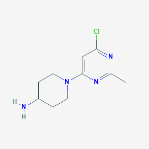 molecular formula C10H15ClN4 B1493173 1-(6-Chloro-2-methylpyrimidin-4-yl)piperidin-4-amine CAS No. 1289082-29-6