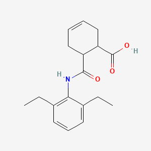 molecular formula C18H23NO3 B14931734 6-[(2,6-Diethylphenyl)carbamoyl]cyclohex-3-ene-1-carboxylic acid 