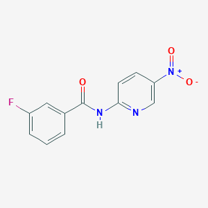 molecular formula C12H8FN3O3 B14931747 3-fluoro-N-(5-nitropyridin-2-yl)benzamide 