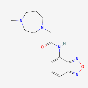 molecular formula C14H19N5O2 B14931753 N-(2,1,3-benzoxadiazol-4-yl)-2-(4-methyl-1,4-diazepan-1-yl)acetamide 