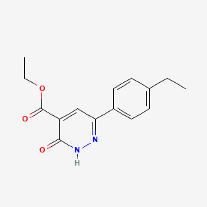 molecular formula C15H16N2O3 B1493179 6-(4-乙基苯基)-3-氧代-2,3-二氢哒嗪-4-羧酸乙酯 CAS No. 2098113-02-9