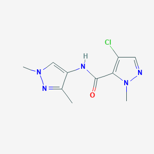 4-chloro-N-(1,3-dimethyl-1H-pyrazol-4-yl)-1-methyl-1H-pyrazole-5-carboxamide