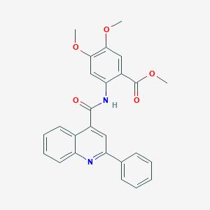 Methyl 4,5-dimethoxy-2-{[(2-phenylquinolin-4-yl)carbonyl]amino}benzoate