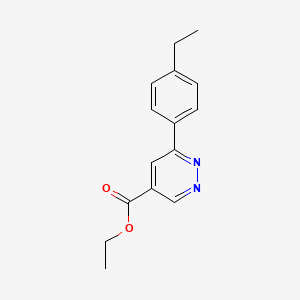 molecular formula C15H16N2O2 B1493180 6-(4-乙基苯基)吡嗪-4-甲酸乙酯 CAS No. 2098113-34-7
