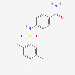 4-{[(2,4,5-Trimethylphenyl)sulfonyl]amino}benzamide