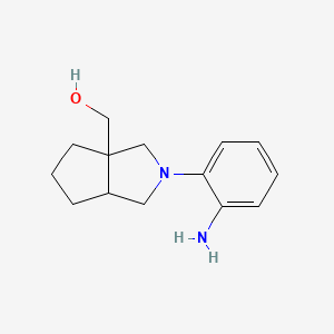 molecular formula C14H20N2O B1493184 (2-(2-aminophenyl)hexahydrocyclopenta[c]pyrrol-3a(1H)-yl)methanol CAS No. 2098071-23-7
