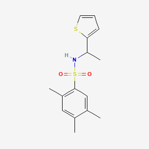 2,4,5-trimethyl-N-[1-(thiophen-2-yl)ethyl]benzenesulfonamide