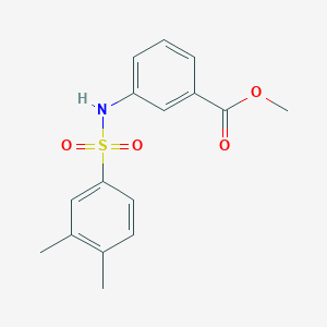 molecular formula C16H17NO4S B14931880 Methyl 3-{[(3,4-dimethylphenyl)sulfonyl]amino}benzoate 