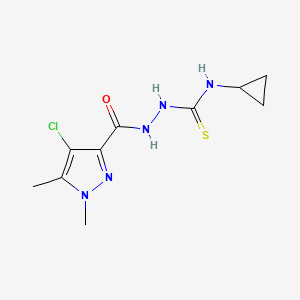 2-[(4-chloro-1,5-dimethyl-1H-pyrazol-3-yl)carbonyl]-N-cyclopropylhydrazinecarbothioamide