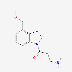 3-Amino-1-(4-(methoxymethyl)indolin-1-yl)propan-1-one