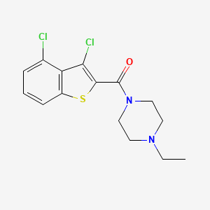 molecular formula C15H16Cl2N2OS B14931893 (3,4-Dichloro-1-benzothiophen-2-yl)(4-ethylpiperazin-1-yl)methanone 